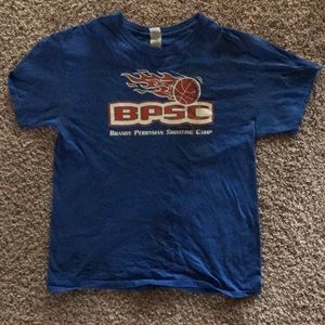 Blue basketball camp t shirt from Brandy Perryman